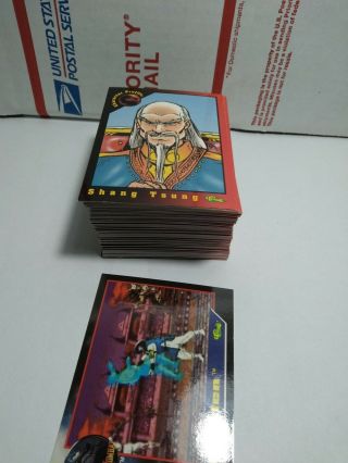 1994 Classic Mortal Kombat I Base Card Set 1 - 100 Complete Base Card Set