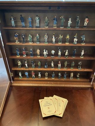 The Fighting Men of the American Revolution,  Franklin With 50 Figurines & 2