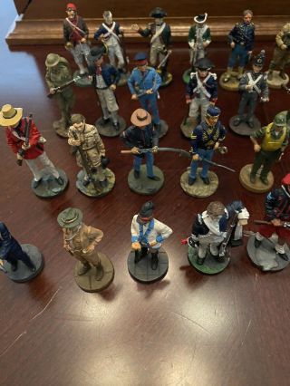 The Fighting Men of the American Revolution,  Franklin With 50 Figurines & 6