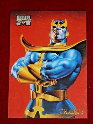 1996 Marvel Masterpieces Single Card - Thanos - Card 48