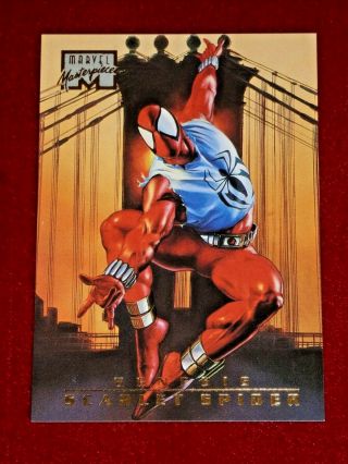 1996 Marvel Masterpieces Single Card - Scarlet Spider - Man - Card 86