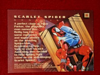 1996 Marvel Masterpieces Single Card - Scarlet Spider - Man - Card 86 2