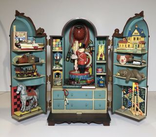 1989 Enesco The Dream Keeper Toy Cabinet Action Musical “memory” Cats