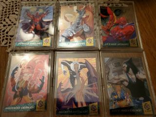 1994 Fleer Ultra X - Men Limited Edition Fatal Attractions Set Of 6 Rare