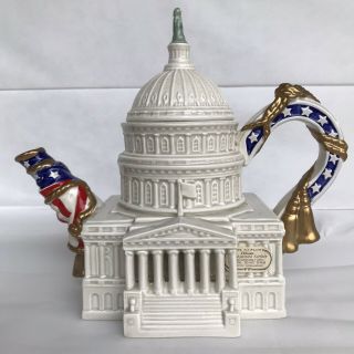 Fitz And Floyd Famous Washington Landmarks “the U.  S.  Capitol Building” Teapot Le