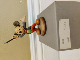 Anri Hand Carved Wood Mickey Mouse " Maestro " Ltd.  Ed.  Figurine