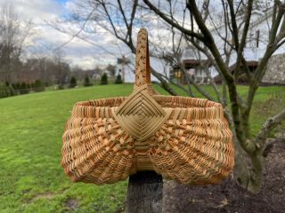 Hand Crafted In The Appalachian Mountains Vintage Buttock Basket