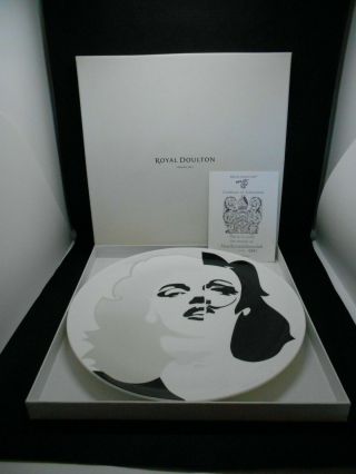 Rare Royal Doulton Signed Pure Evil 10 7/8 " Limited Edition Marilyn Monroe Plate