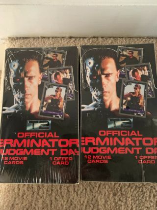 (2) 1991 Impel T2 Terminator 2 Judgement Day 36 Wax Packs