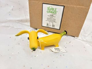 Enesco Home Grown Banana Dachshund Dog Collectible Figurine