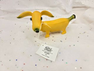 Enesco Home Grown Banana Dachshund Dog Collectible Figurine 2