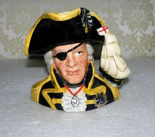 Large Royal Doulton Vice Admiral Lord Nelson Jug Of The Year 1993
