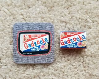 Wacky Packages Minis Gadzooka Figurine & Sticker Series 1 Htf