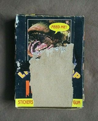 Vintage 1986 Topps Little Shop Of Horrors Movie Cards Box & 29 Wax Packs