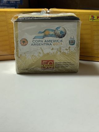 Panini Copa America 2011 Sticker Box 50 Packs Look For Messi Neymar Rookie Read