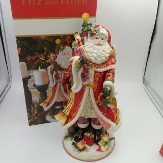 Fitz And Floyd Regal Holiday 19 " Santa Claus