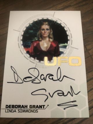 Ufo Series 3 Gold Foil Autograph Card Deborah Grant As Linda Simmonds Dg1