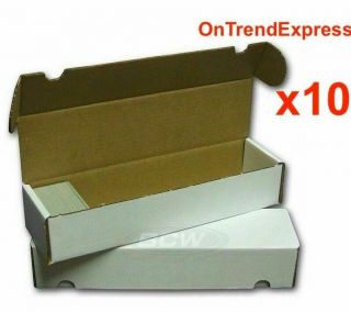 10 X 800 Count Cardboard Trading Cards Storage Box Sports Pokemon Afl Nba