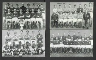 D.  C.  Thomson 1961 (football/soccer) Full 12 Card Set  Famous Teams History "