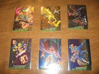 1994 Fleer Ultra X - Men Limited Edition Subset Fatal Attractions Complete Set1 - 6