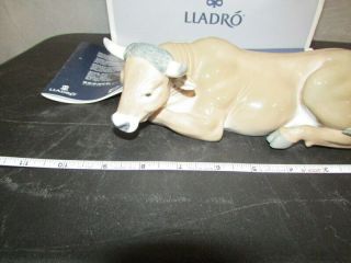Vintage Rare Lladro Bull Calf Cow Nativity Animal Christmas Large Porcelain 3