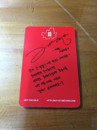 NCT127 1st Mini Album NCT 127 Fire Truck Jaehyun Type - B Photo Card K - POP (70 (12 2