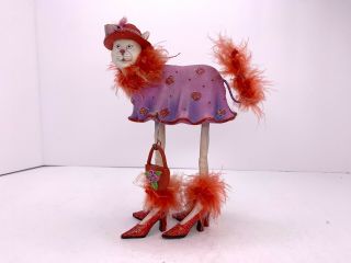 Patience Brewster 8 " Cat With Purse Figure Candle Holder