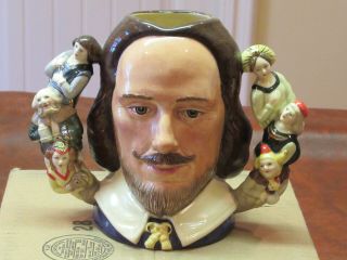 Royal Doulton Two - Handled William Shakespeare D6933 1992 Large W Toby Mug