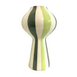 Jonathan Adler Large 12” Groovy Pottery Vase Happy Homes Stripes Series 2003
