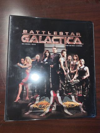 Battlestar Galactica Season 1 Trading Card Binder With 2 Promo Cards