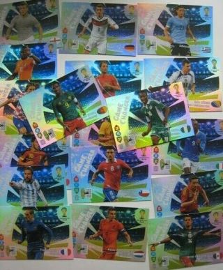 Game Changer Set All 18 Cards Panini Adrenalyn Fifa World Cup Brazil 2014