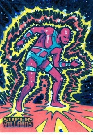 Dc Comics - Villains Color Sketch Card By Aaron Allen