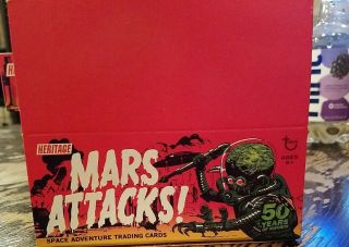 Mars Attacks Heritage Topps 1 Retail Box With Special Hits Sketch And More