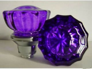 Purple 2 " Crystal Door Knobs Hardware & Rosettes Made In Usa I Paid $229.  00
