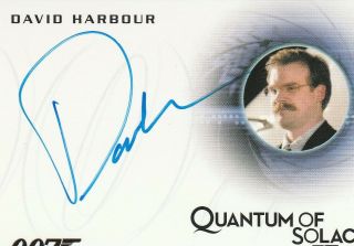 2015 007 James Bond Archives David Harbour Autograph A282