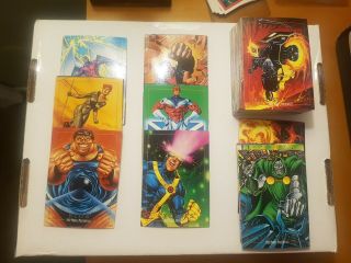 1992 Marvel Masterpieces Trading Cards Almost Complete Base Set 1 - 100 Joe Jusko