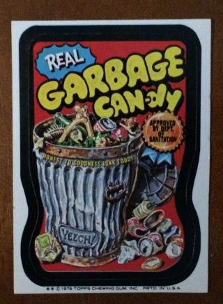 1976 Topps Wacky Packages " Garbage Candy " 16th Series