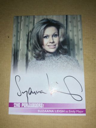 Suzaana Leigh Sl1 Autograph Card The Persuaders Roger Moore Tony Curtis