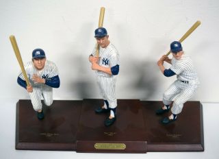 Danbury Mickey Mantle York Yankees Triple Statue Figure Set Je004