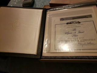 1972 Franklin Sterling Silver 24k Gold Inlay Bicentennial Ulysses Grant