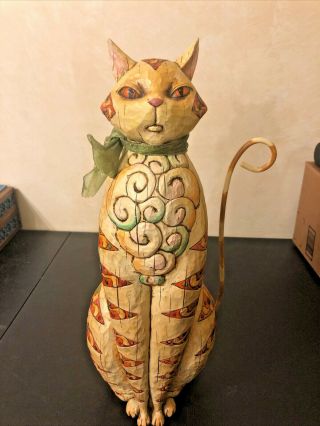 Jim Shore Designs Large Cat 4002237 2004,  19 Inches Tall - Heartwood Creek