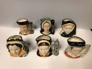 Catherine Parr Royal Doulton Miniature Character Jugs Henry 8 V111 - 6 Wifes