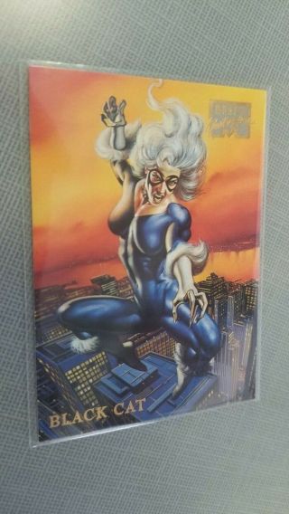 1996 Marvel Masterpieces Base 4 Black Cat Near Single Card