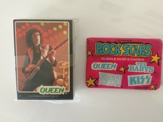 Vintage 1979 Donruss Rock Stars Compete Card Set & Pack.  Queen,  Kiss