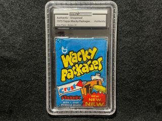 Gai 1973 Topps Wacky Packages Wax Pack Series 7 Crust Poster Bk