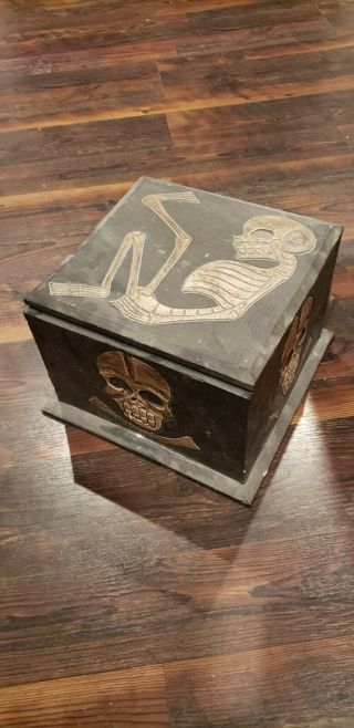Large 1800s Haitian Haunted Voodoo Ritual Dybbuk Box