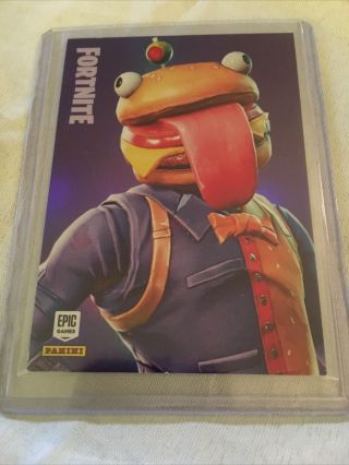 203 Beef Boss 2019 Panini Fortnite Series 1 Holo Foil Card Epic Outfit