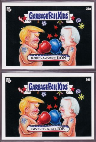 2020 Gpk Disgrace To The White House Rope A Dope Don Give It A Go Joe 39a & 39b