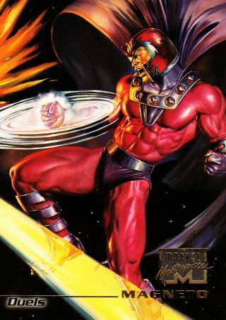 1996 Marvel Masterpieces Base 71 Magneto Duels (boris & Julie) Pack Fresh Nm