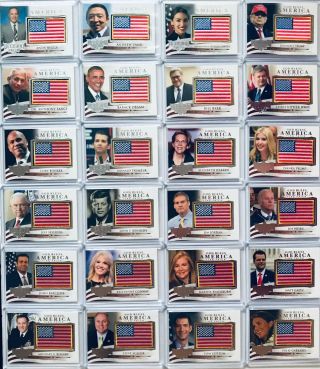 Decision 2020 God Bless America Mini Flag/patch Cards You Pick Silver Foil